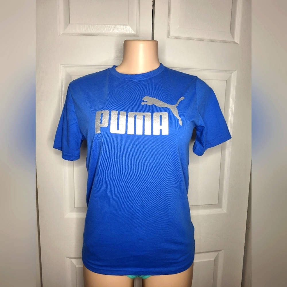 Puma classic logo metallic short sleeve t-shirt